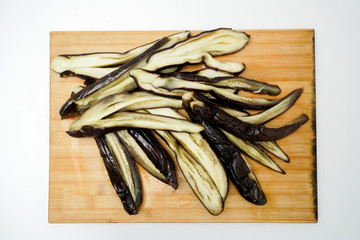 Chinese cuisine steamed eggplant