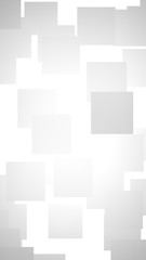 White abstract background. Misty backdrop with grey squares. 3D illustration