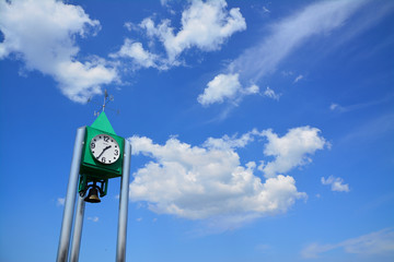 Clock tower and clouds_Sapporo