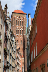 Obraz premium GDANSK, POLEN - 2017 AUGUST 24. Basilica of St. Mary of the Assumption of the Blessed Virgin Mary in Gdańsk.