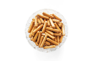 bowl with bread sticks