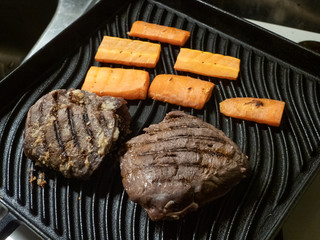 鹿肉のステーキ　ジビエ