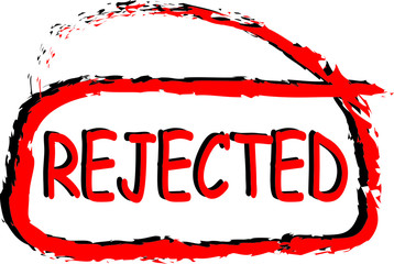 Simple vector of word 'rejected'