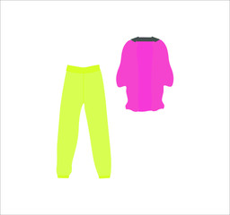 tracksuit clothes. illustration for web and mobile design.