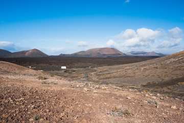 Volcanic Lanzarote landscape. Lanzarote. Canary Islands. Spain