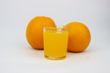 America Orange Sunkist isolated on white background. belongs to the type of squeezed orange.