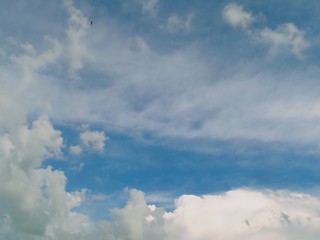 Obraz premium black and white clouds with blue sky