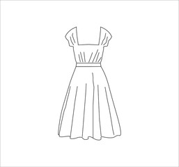woman dress for woman.Illustration for web and mobile design.