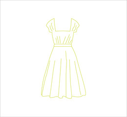 woman dress for woman.Illustration for web and mobile design.