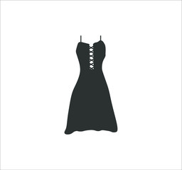 gothic style dress. illustration for web and mobile design.