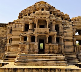 The Sahastrabahu temple standing on the eastern corner of THE GWALIOR FORT