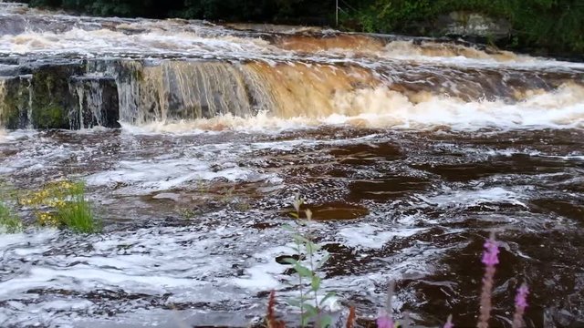 Cascada en el r&iacute;o Inagh, condado de Clare, Irlanda