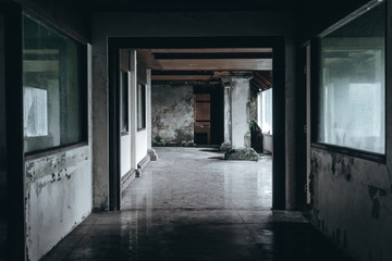 photo of the room of an abandoned building