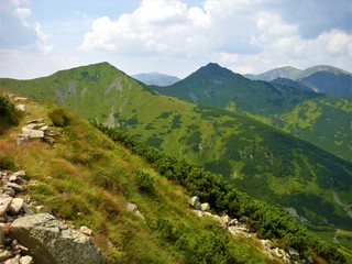 Fototapeta na wymiar mountain landscape in the tatra