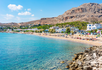 Stegna beach on Rhodes island, Greece