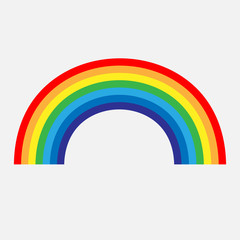 Rainbow icon. Spectrum symbol. Stock - Vector illustration.