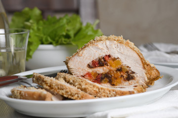 turkey stuffed with dried fruit