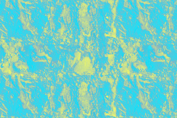 Seamless pattern. Bright patchy turquoise aquamarine and yellow background, texture stone background