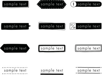 おしゃれな手書きの見出しやタイトルの装飾/素材/吹き出し