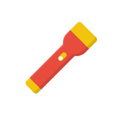 Flashlight icon isolated on white background. Simple design