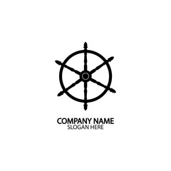 Ship and boat helm steering wheel  boat and maritime rudder icon  ship steering wheels - vector. © Sunar