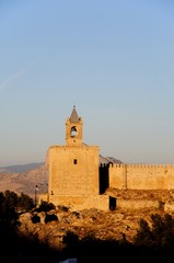 Castle fortress in the late afternoon sun, Antequera, Andalusia, Spain.