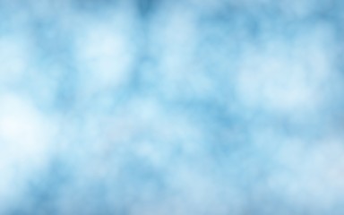 Background of abstract white color smoke isolated on blue color background. The wall of white fog. 3D illustration