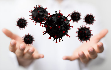 Corona Virus Healthcare Concept. Coronavirus protection Pandemic Sars Fever.