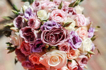 wedding. bouquet. wedding. bouquet with roses