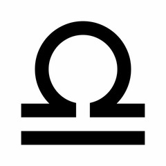 Libra zodiac sign icon