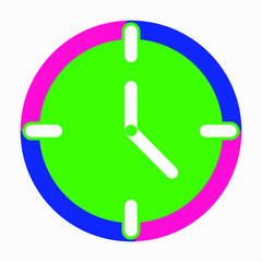 Clock vector icon. Watch,time symbol.. Commercial line vector icon for websites and mobile minimalistic flat design.