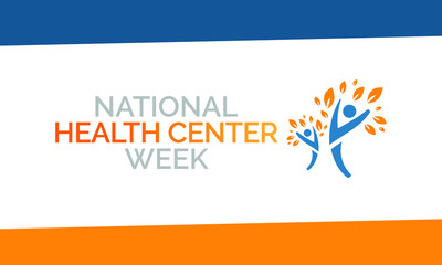Vector illustration on the theme of National Health center week observed each year during August.