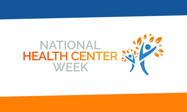 Vector Illustration On The Theme Of National Health Center Week Observed Each Year During August.