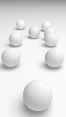 White abstract background. Lowpoly backdrop. Crumpled paper. 3D illustration