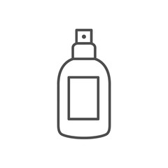 Antiseptic spray line vector icon illustration isolated on white background.