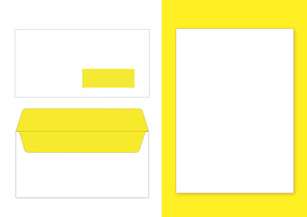 Corporate identity mockup blank empty office design