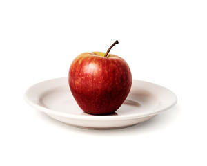 fresh apple isolated on white background