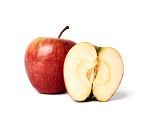 fresh apple isolated on white background