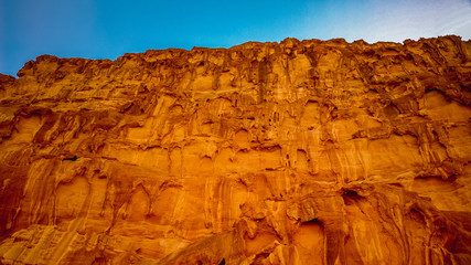 Rocks, architecture and sand in Petra Jordan