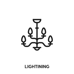 lighting icon vector. lighting sign symbol