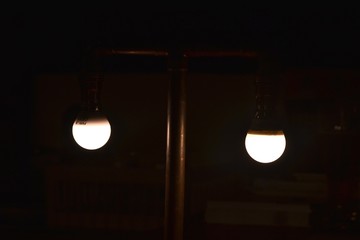 Fototapeta na wymiar lamp in the night