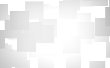 White abstract background. Misty backdrop with grey squares. 3D illustration