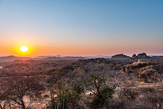 Sunrise in Matopos National Park (southern Zimbabwe)