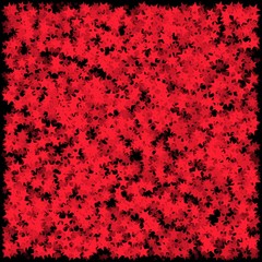 紅葉の様なたくさんの星型模様