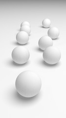 White abstract background. Lowpoly backdrop. Crumpled paper. 3D illustration