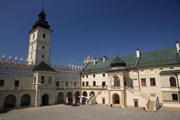 Fototapeta na wymiar Krasiczyn Castle is a Renaissance castle in Krasiczyn, Poland