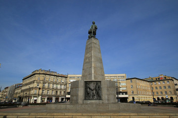 Plac Wolnosci, Freedom Square in Lodz, Poland