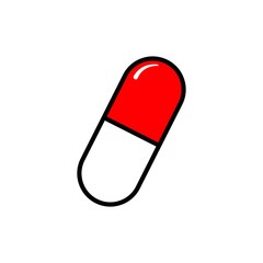 pill capsule vector graphic design illustration