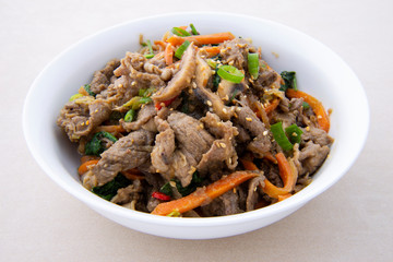 Soy Marinated Beef is called Bulgogi  in Korea