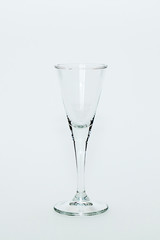 Empty glass on a white background